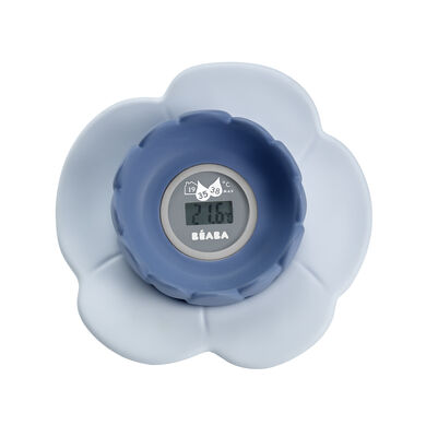 Thermomètre de bain Lotus blue