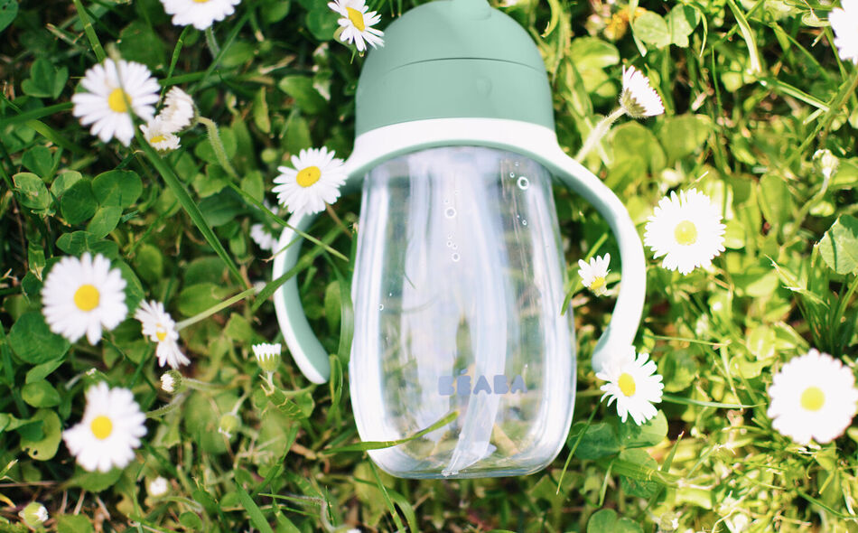 Tasse paille 300ml Vert sauge