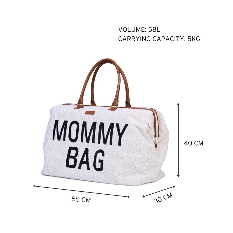 Mommy Bag ® Sac A Langer - Teddy Ecru (Childhome) - Image 9