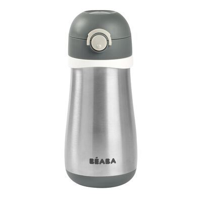 Stainless steel bottle 350 ml mineral grey