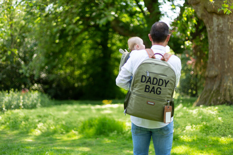 Nursery backpack Daddy Bag Canvas kaki