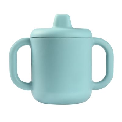 Tasse d'apprentissage silicone Bleu