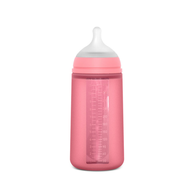 Biberon in silicone Colour Essence con tettarella SX Pro 330 ml flusso L - Flamingo Pink