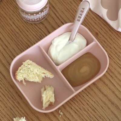 Silikon-Mahlzeitset mit Saugnapf Cotton Candy