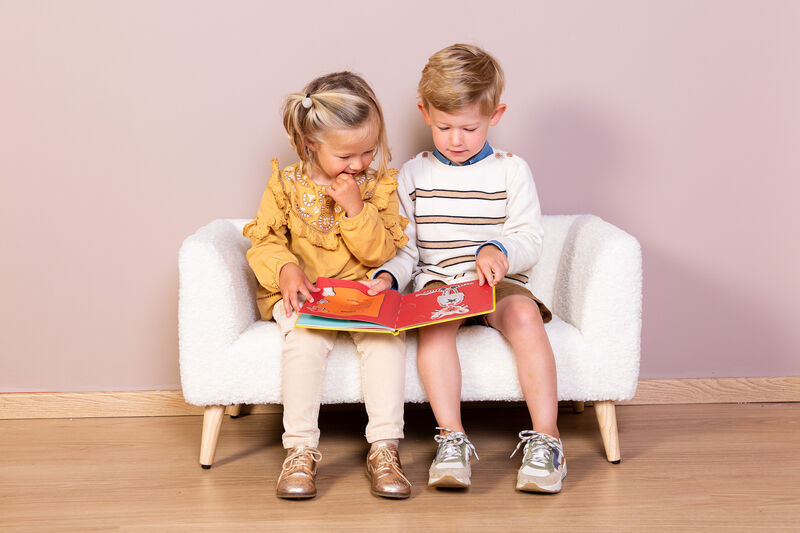 Panca per bambini Teddy offwhite