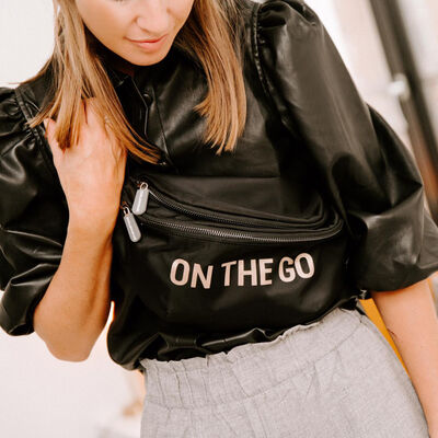 Childhome On-The-Go Belt Bag - Black/Gold