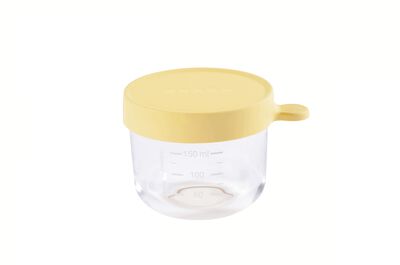 Glass Container 5 oz. yellow