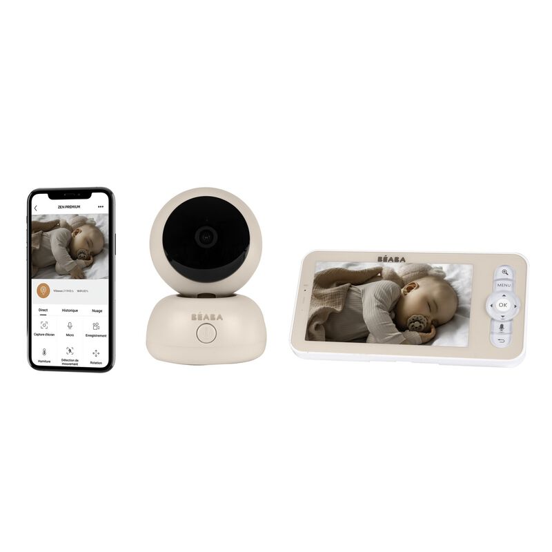 Zen Premium Video baby monitor - Clay earth