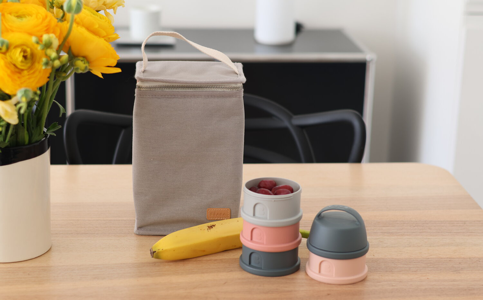 Isolierte Lunchtasche pearl grey