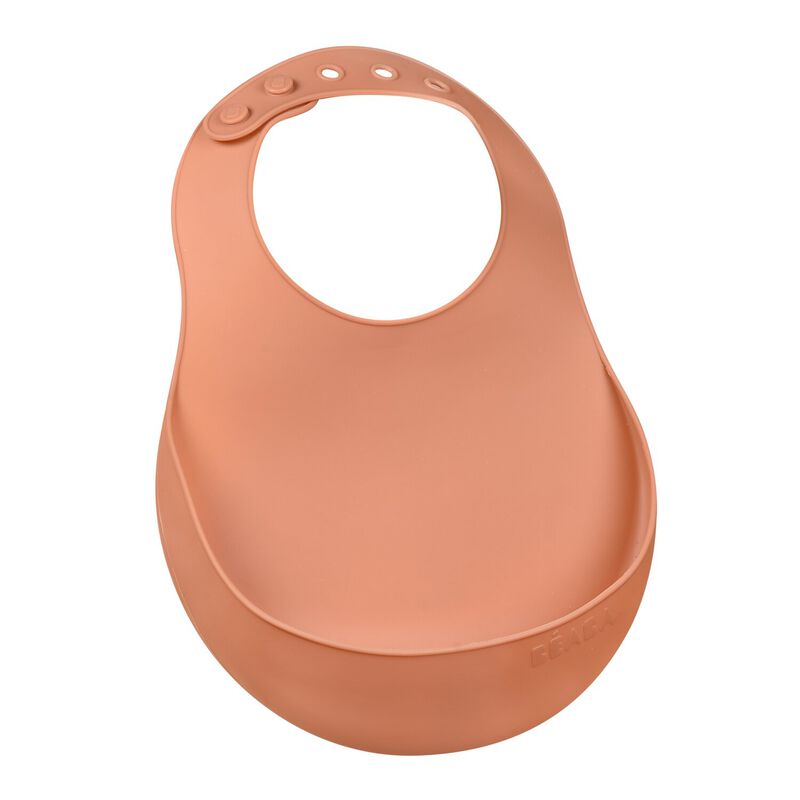Babero de silicona terracotta
