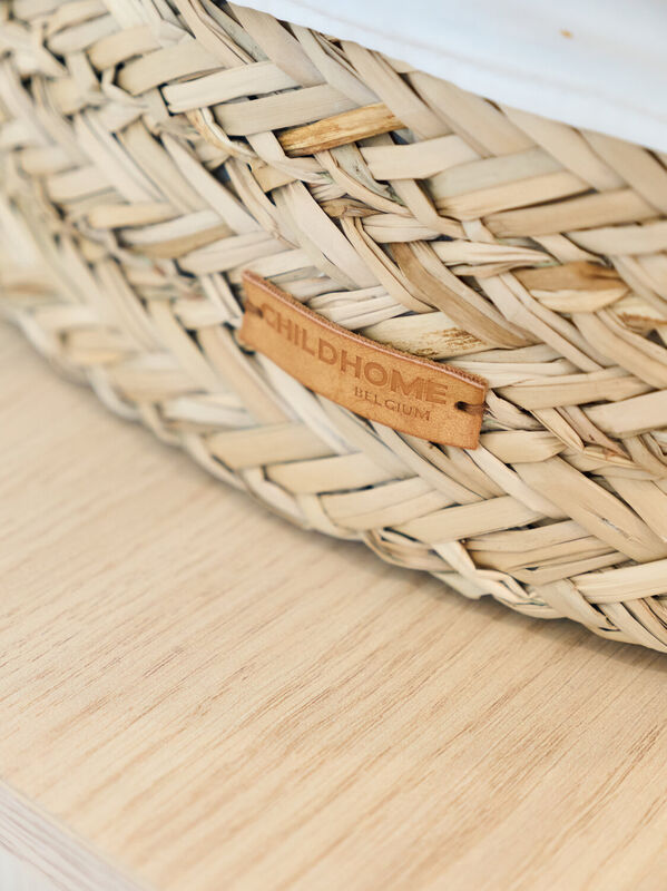 Panier &agrave; langer 70x50cm Jonc de mer