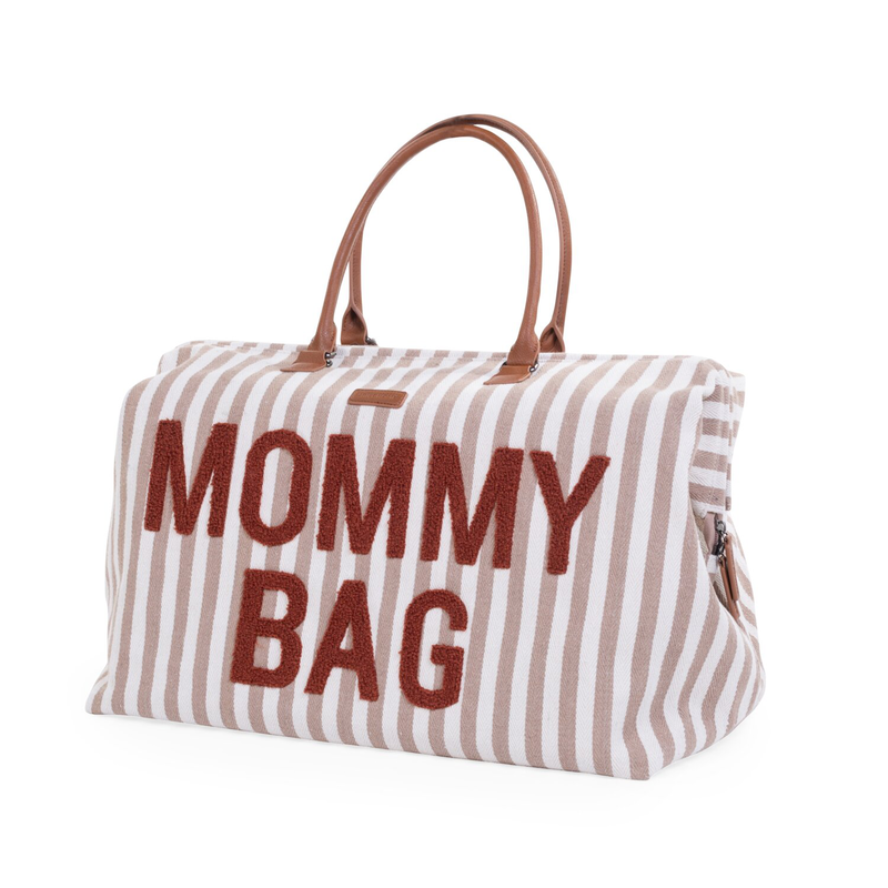 Mommy Bag - Righe beige