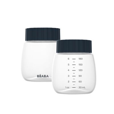 Breast milk collection and storage bottle x2 - Double and Single Breast Pumps