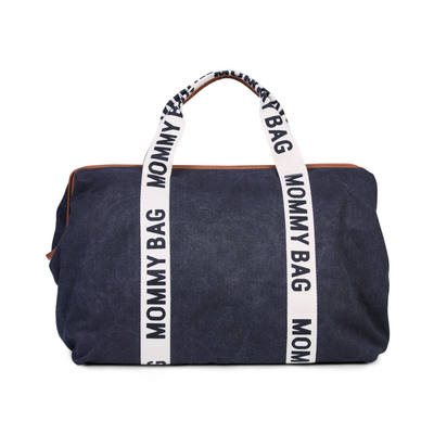 Mommy Bag &reg; Wickeltasche &ndash; Signature-Look - Canvas - Schwarz