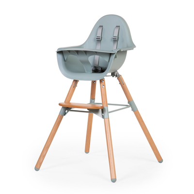 Evolu Hochstuhl - Höhenverstellbar (50-75 Cm/*90 Cm) - Natur Minze