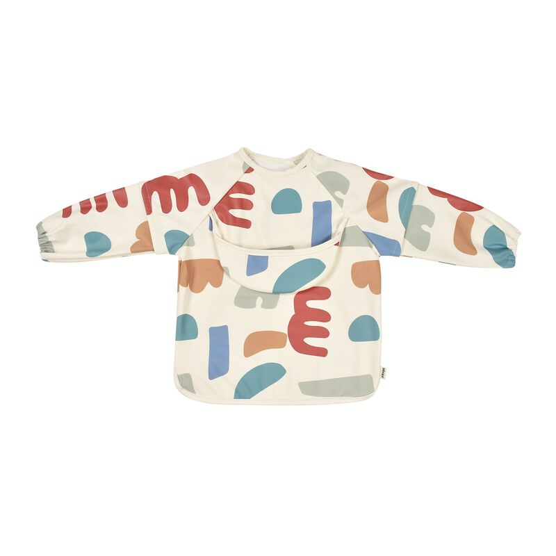 2 in 1 bib with removable sleeves Playful