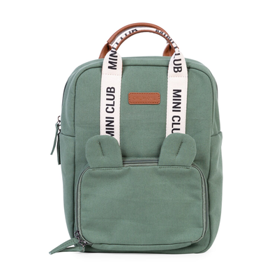 Mini club signature - Zaino per bambini tela Verde