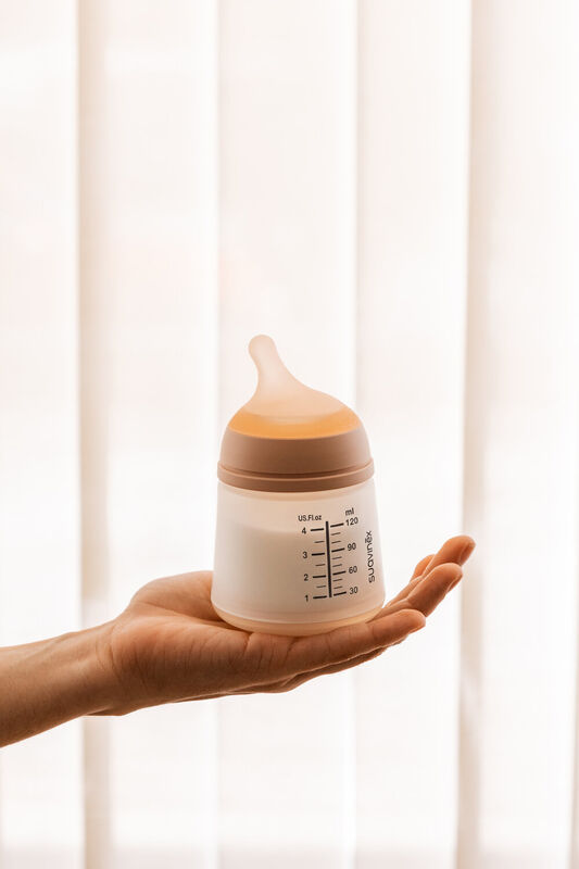 Zer&oslash;.Zer&oslash; Anti-Kolik-Babyflasche 120 ml &ndash; Einheitsgr&ouml;&szlig;e, speziell f&uuml;rs Stillen - Fair