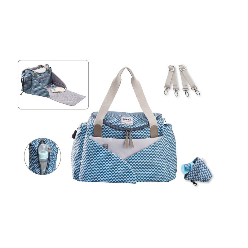 Sac à langer Sydney - Play print Bleu
