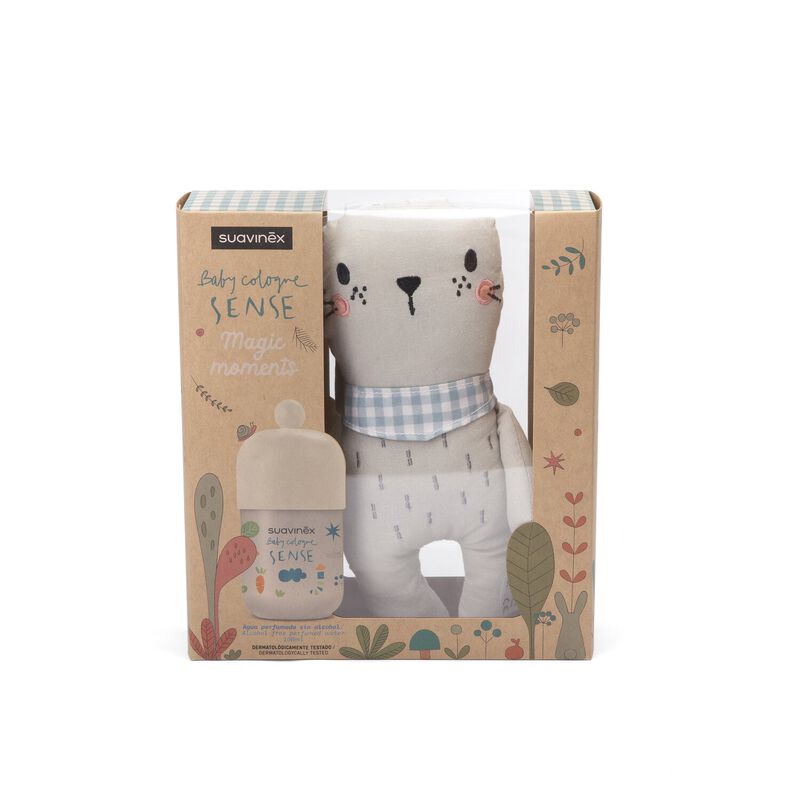Baby Cologne Sense geschenkset met pluchen speeltje