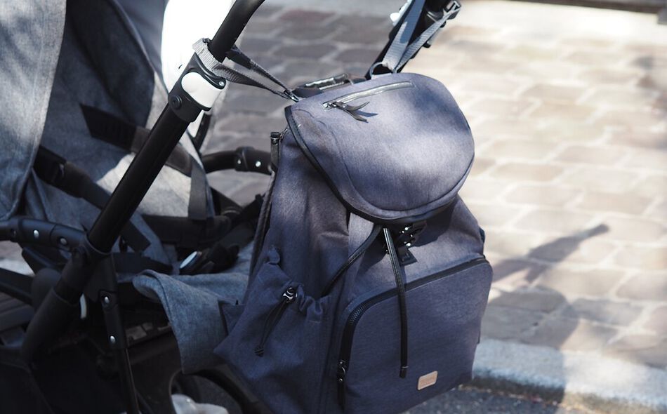 VANCOUVER Wickeltasche dark grey