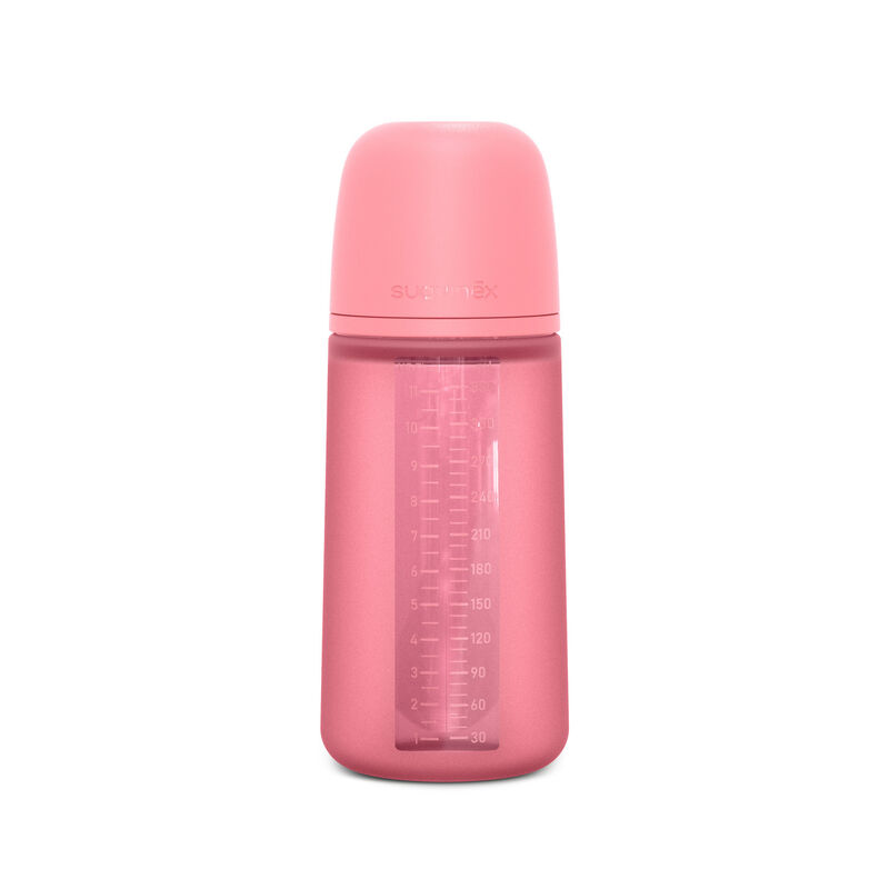 Biberon in silicone Colour Essence con tettarella SX Pro 330 ml flusso L - Flamingo Pink