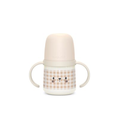 Phosphorescent bottle with handles and silicone spout Night&Day +6m Rabbit