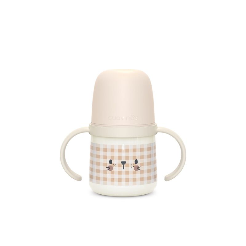 Phosphorescent bottle with handles and silicone spout Night&Day +6m Rabbit