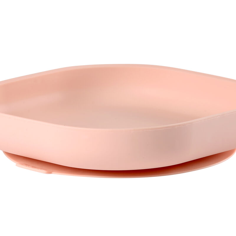 Béaba - Assiette silicone avec ventouse Rose 4m+ - Vaisselle bébé - Lalla  Nature