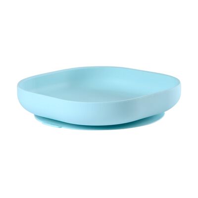 Silicone Suction Plate light blue