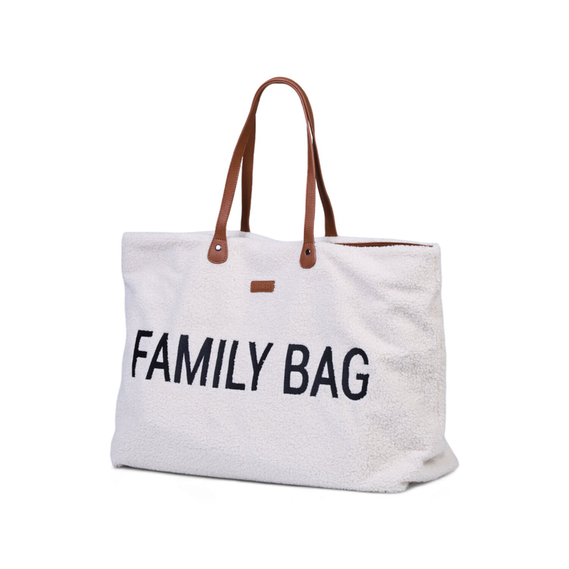 Family Bag Sac A Langer - Teddy Ecru (Childhome) - Image 3