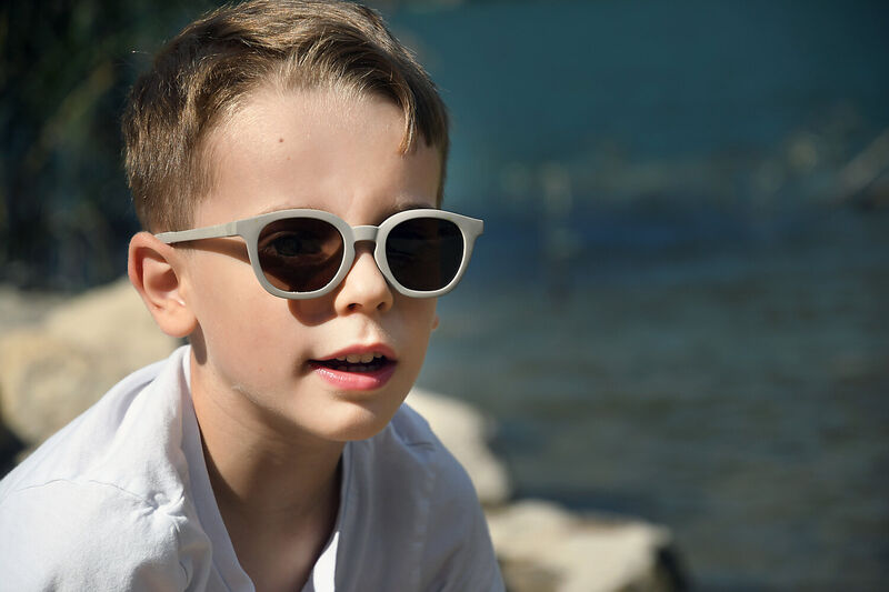 Lunettes 4-6 ans Square Sunny Gris Velours