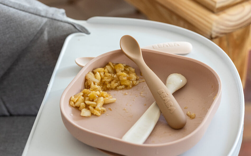 Assiette silicone ventouse Barbe &agrave; Papa