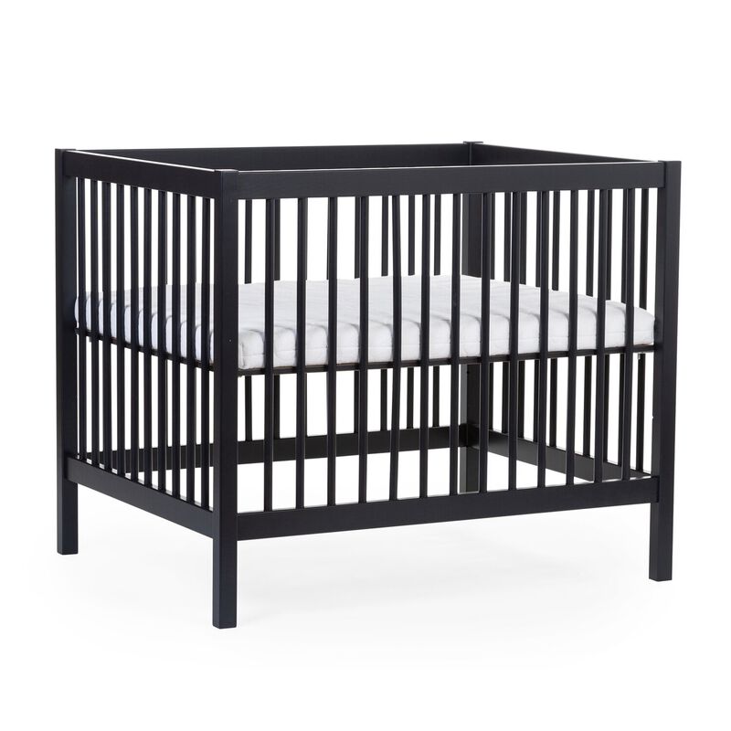 Playpen 97 + Wheels - 95x75 Cm - Wood – Black