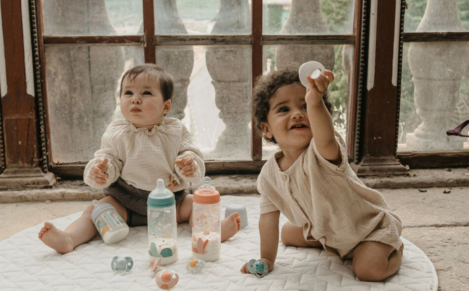 Dreams fles + fopspeen + fopspeenclip 0-6 maanden set Pink
