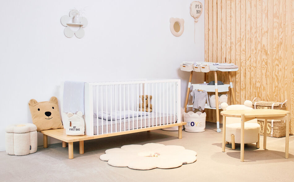 Evolux Changing Table - Nut / Black