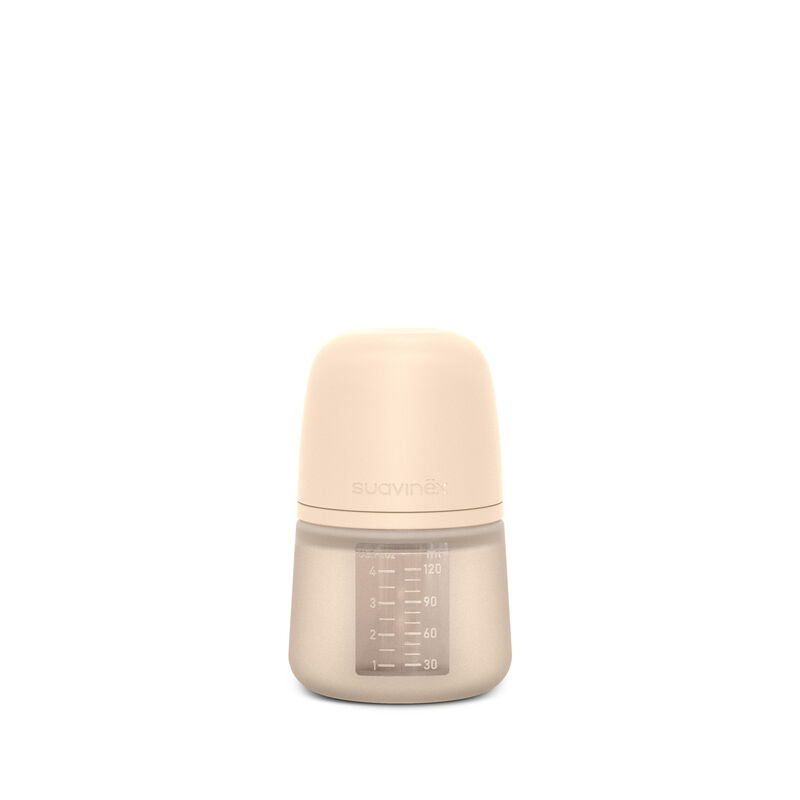 Biber&oacute;n de silicona Colour Essence con tetina SX Pro 120 ml flujo S - Sand