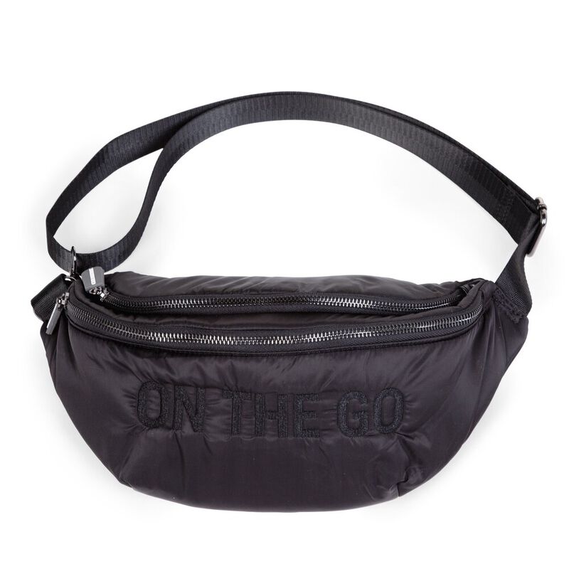 Childhome On-The-Go Belt Bag - Puffered Black 1.0