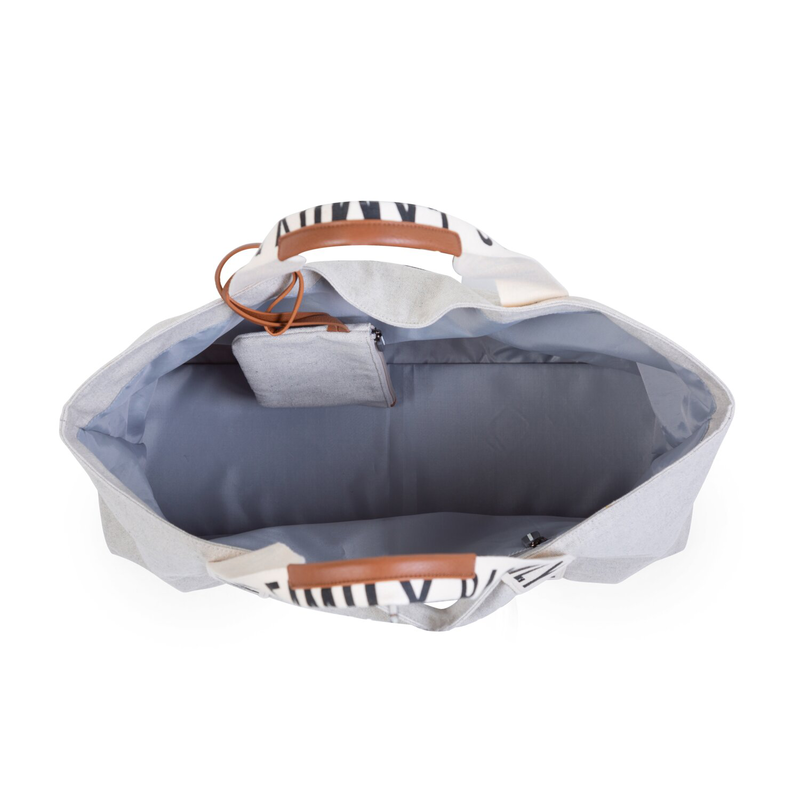 Family Bag Sac A Langer - Signature - Canvas - Ecru