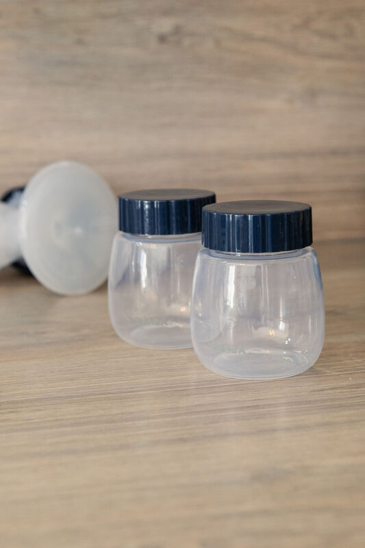 Breast milk collection and storage bottle x2 - Double and Single Breast Pumps