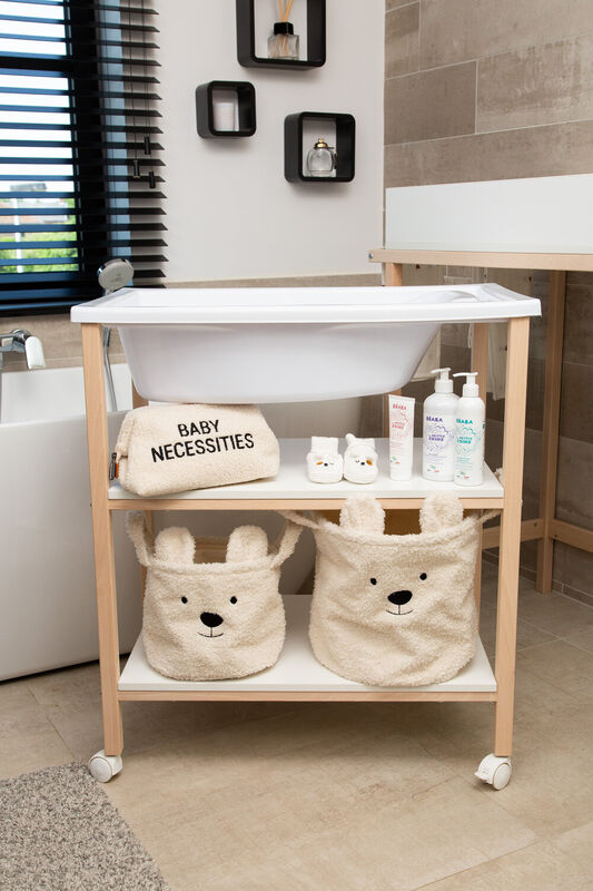 Changing table bath naturel white