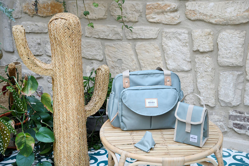 Wickeltasche Genève - green blue