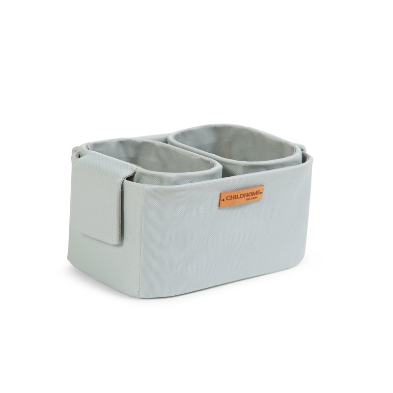 Lot de 3 paniers de rangement suspendus Polyester gris (Childhome) - Image 5