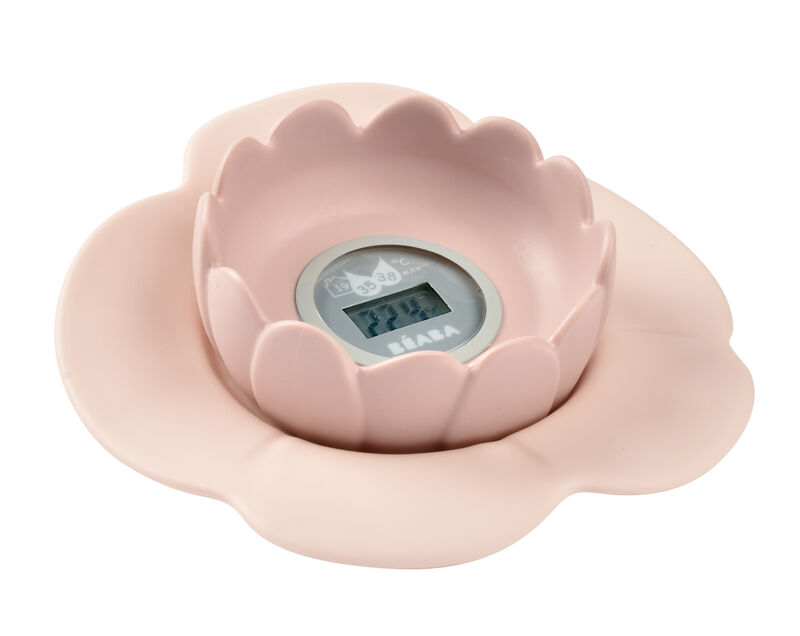 Thermomètre de bain Lotus old pink 2