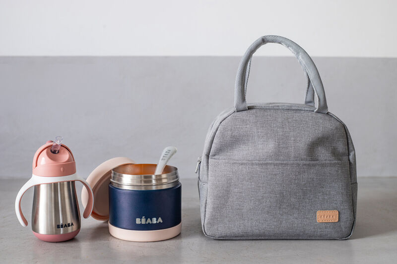 On-the-go mealtime old pink