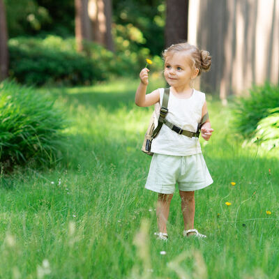 My First Bag Sac A Dos Pour Enfants - Toile - Kaki