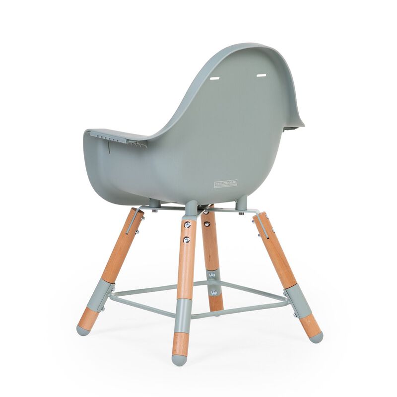 Evolu Chaise Haute - Réglable En Hauteur (50-75 Cm/*90 Cm) - Naturel Menthe (Childhome) - Image 15