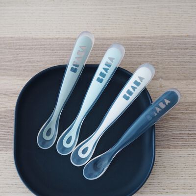 1st stage 4 silicone spoon set storm