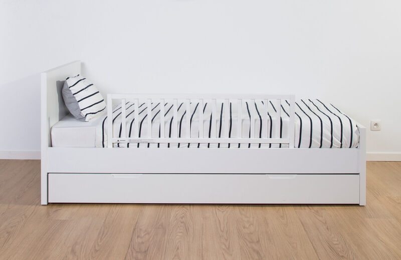 Barrière de lit 120cm blanc