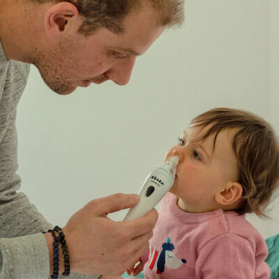 Mouche b&eacute;b&eacute; &eacute;lectrique nomade Aspidoo Blanc
